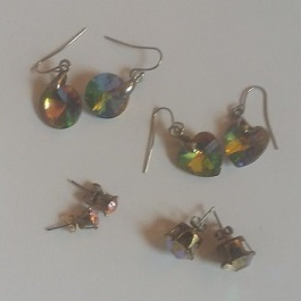 Jewelry Lot - NBW 7 pairs of earrings & 1 necklace - Picture 2 of 4